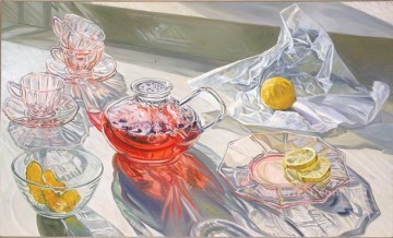 Artworks in 150 Subjects Painting - herb tea 1995 JF realism still life